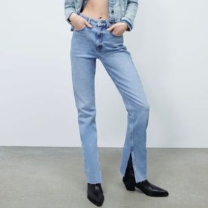 Zara Z1975 HIGH RISE SLIM FLARED JEANS